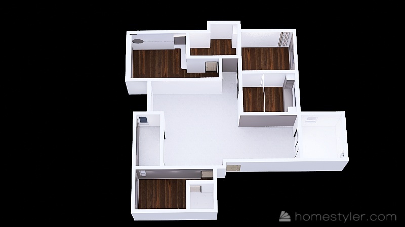 11 Three Bedroom Large Floor Plan 3d design renderings