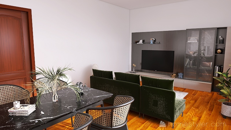 Casa famigliare 3d design renderings