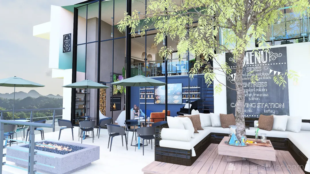#cafeContest- Sea-la-vie 3d design renderings