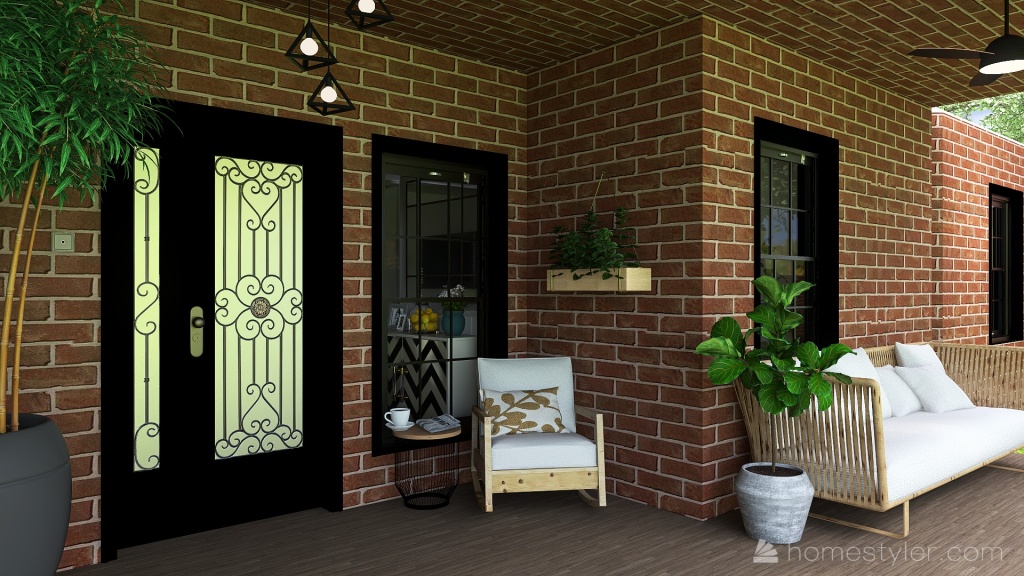 Porch 3d design renderings
