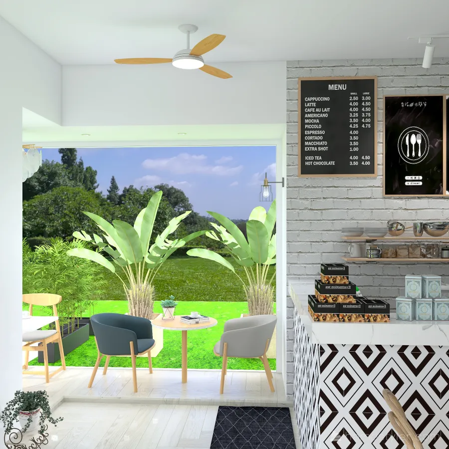 #CafeContest Coffee Vibes 3d design renderings