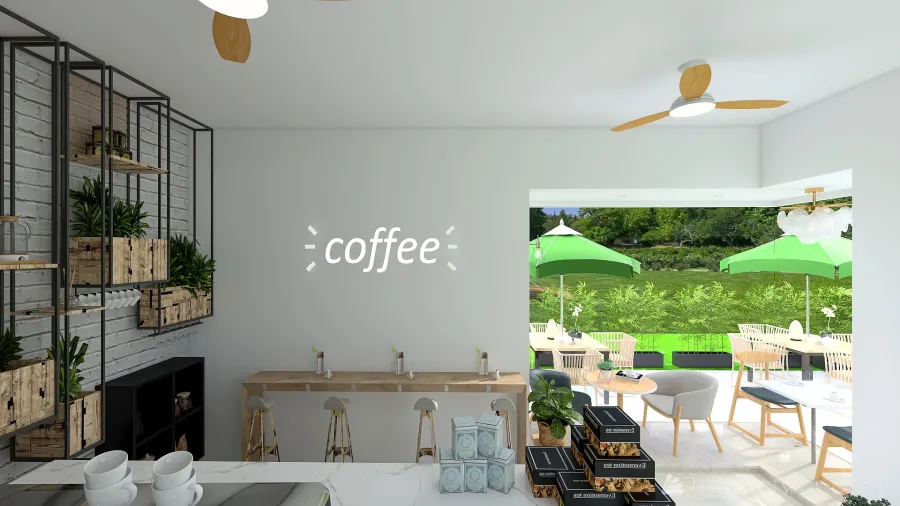 #CafeContest Coffee Vibes 3d design renderings