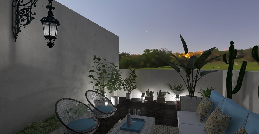 simple classy small villa 3d design renderings