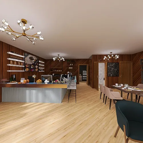 Sato's Cafe #CafeContest 3d design renderings