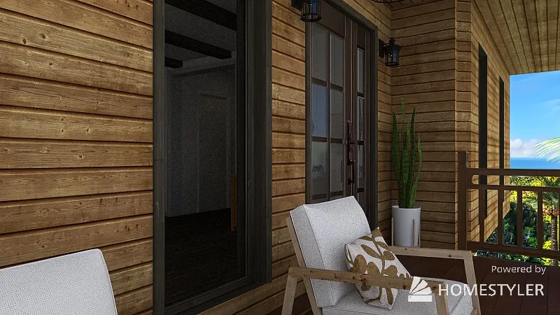 Porch 3d design renderings