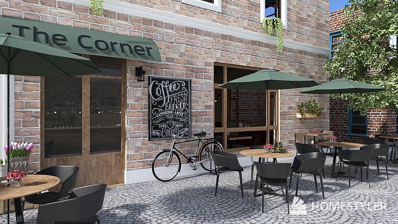 #Cafe Contest 3d design renderings