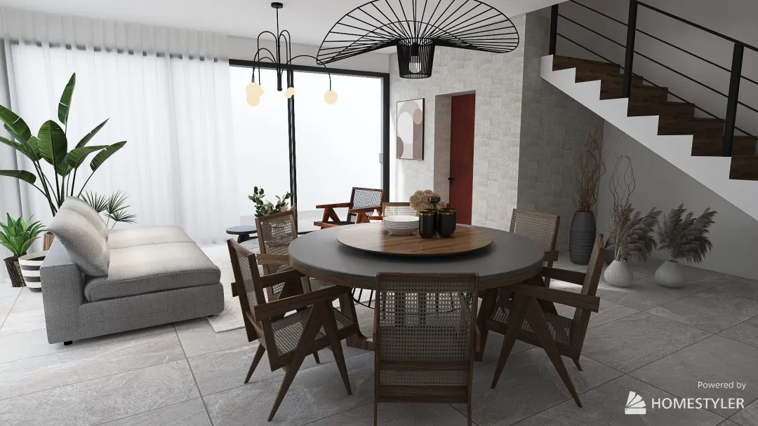 Casa boho 3d design renderings