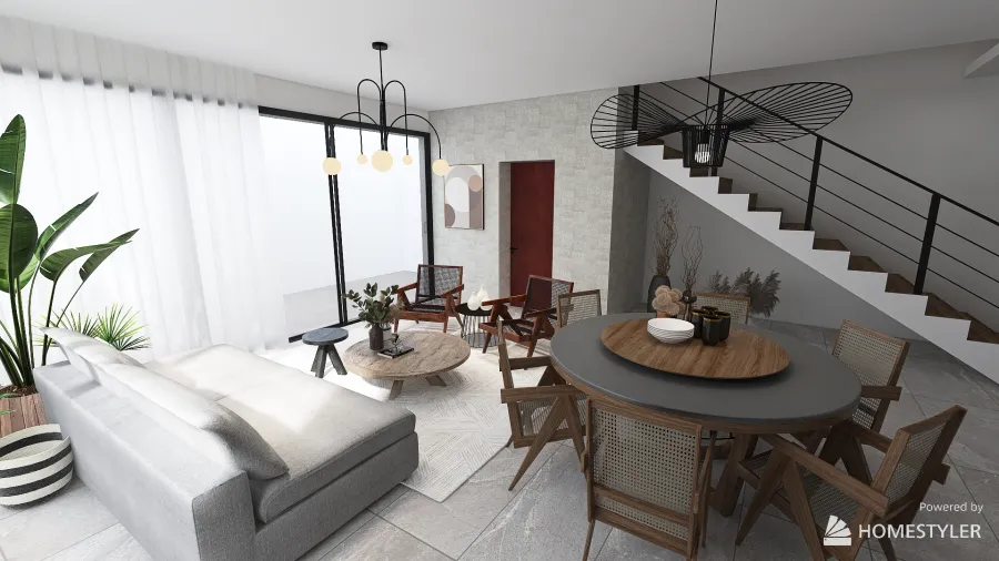 Casa boho 3d design renderings