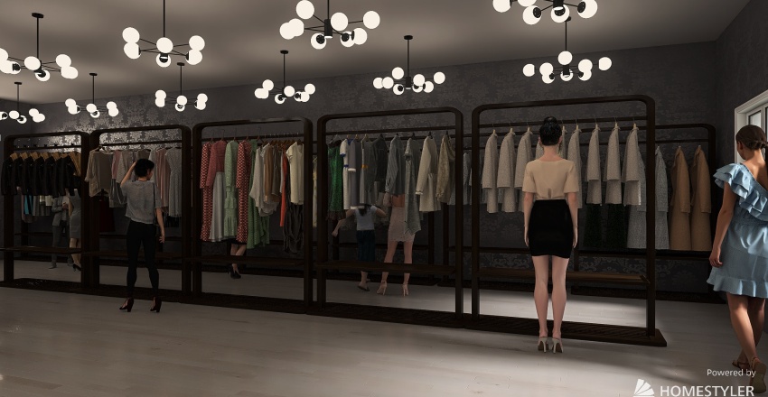 The Best Clothing Store 3d design renderings