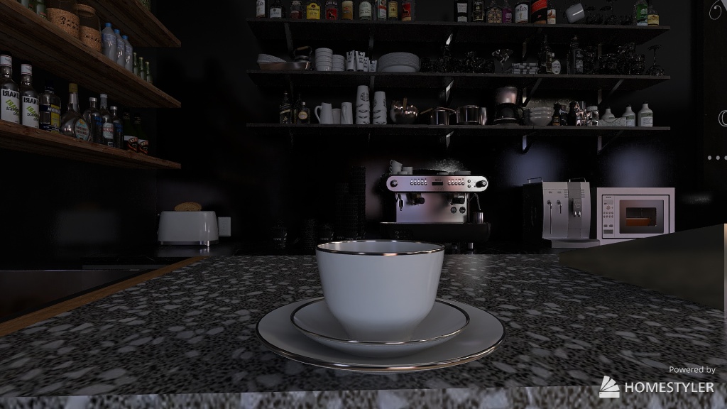 Modern Cafe #CafeContest 3d design renderings