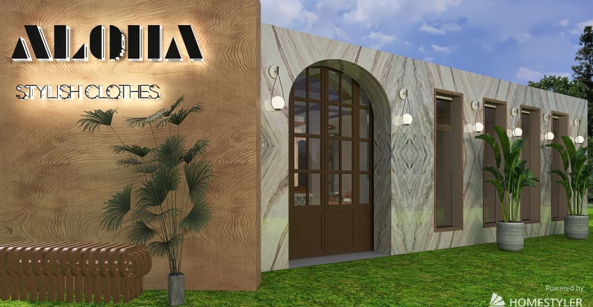 Aloha Stylish Clothes - Project 3d design renderings