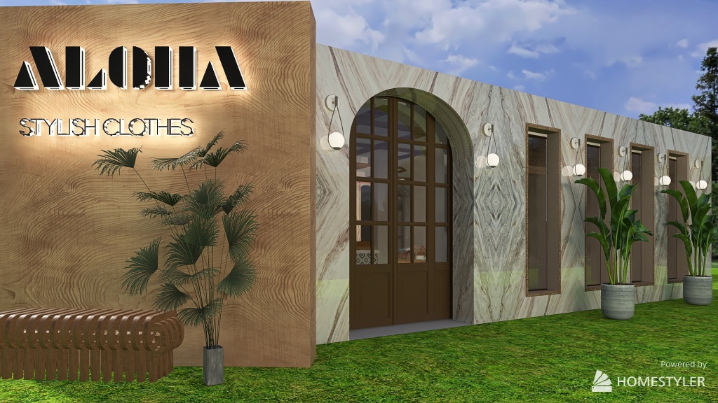 Aloha Stylish Clothes - Project 3d design renderings