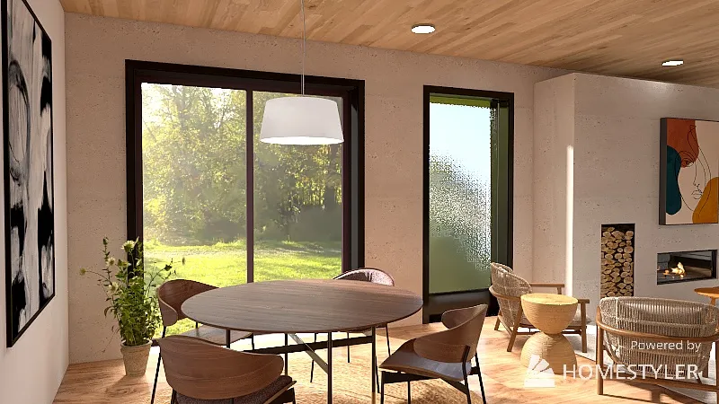 Scandanavian inspired house 3d design renderings