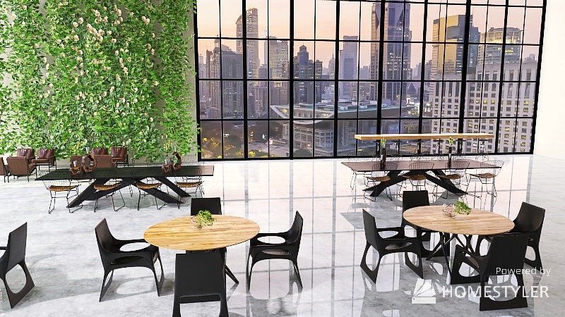 J's Coffee Shop 3d design renderings