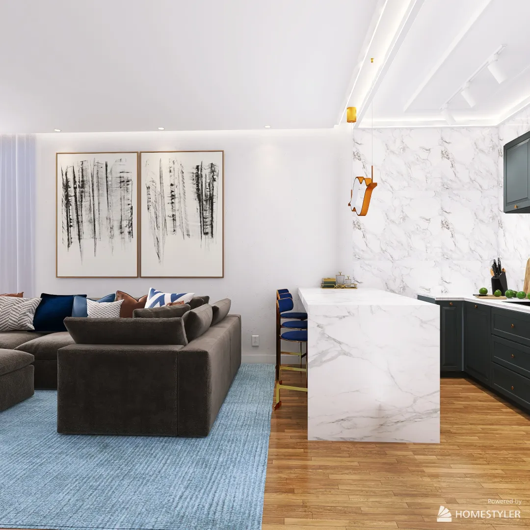 Single Apartment - Renovation 3d design renderings