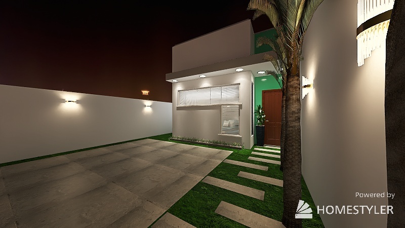 Projeto Bifamiliar - Terreno 10x20m 3d design renderings