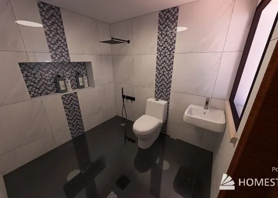 primer piso baño Design Rendering