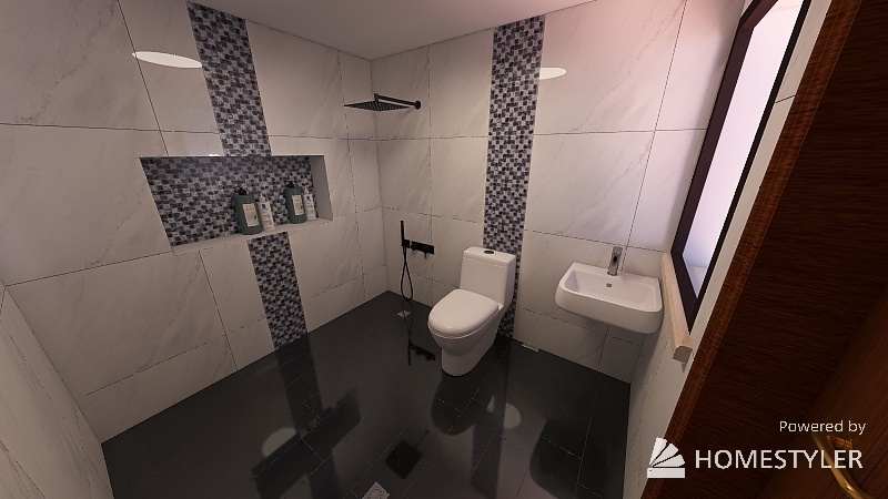 primer piso baño 3d design renderings