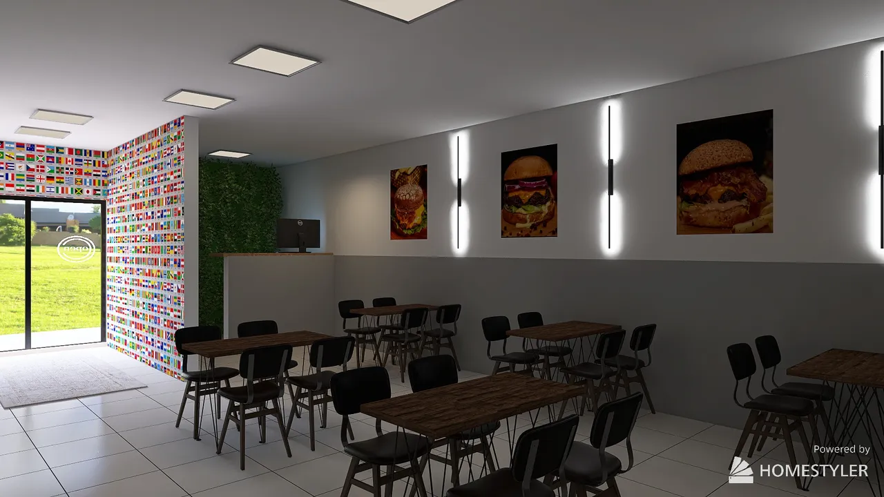 World Burguer 3d design renderings