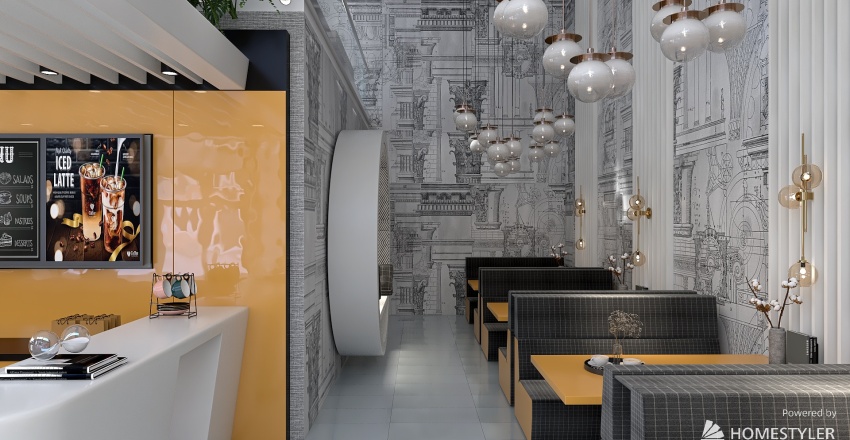 #CafeContest / Coffee House/ 3d design renderings