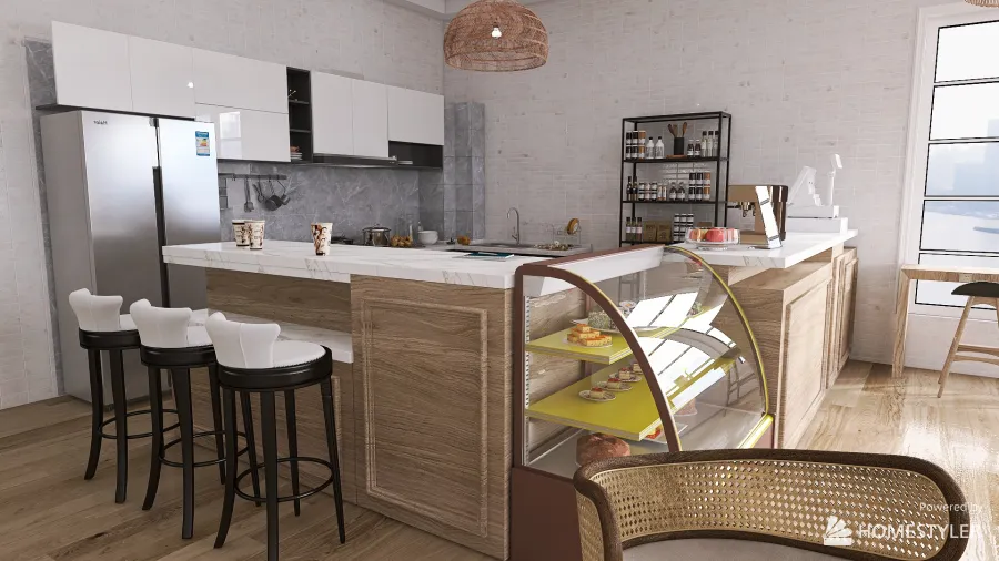 Café 3d design renderings
