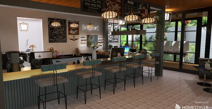 #CafeContest  BreakTime Coffee 3d design renderings