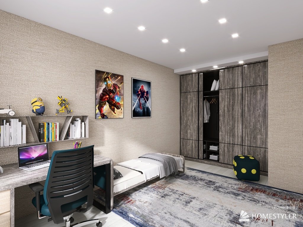 apartment at Aktau city 3 microdistrict 15 building 3d design renderings