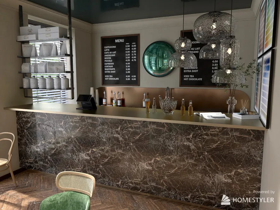 Green and Red #CafeContest 3d design renderings