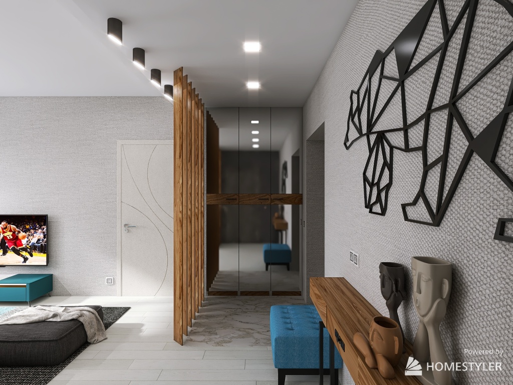apartment at Aktau city 3 microdistrict 15 building 3d design renderings