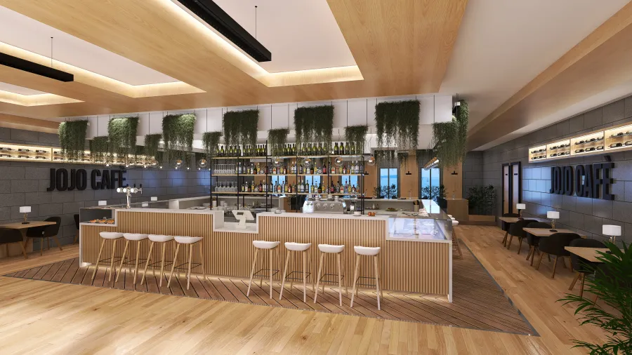#CafeContest - Jojo Cafè 3d design renderings