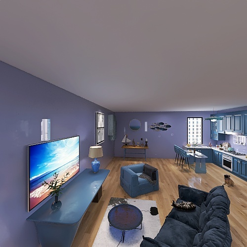 Ocean home 3d design renderings