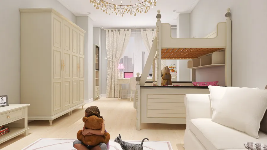 Детская комната для Ани 3d design renderings