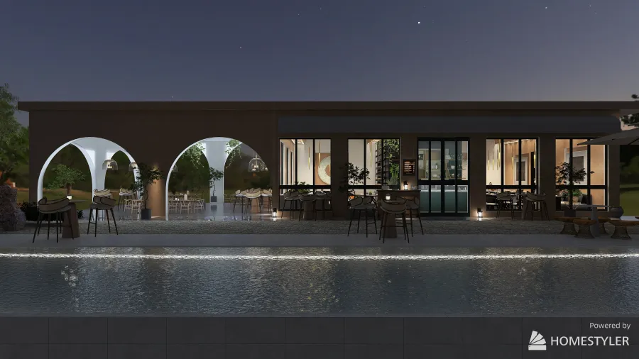 #Cafe Contest- restaurant Vista mare 3d design renderings