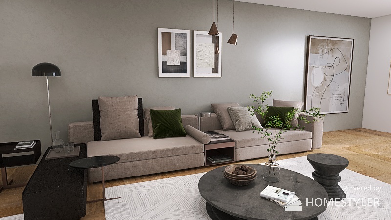 Fancy Living Room 3d design renderings