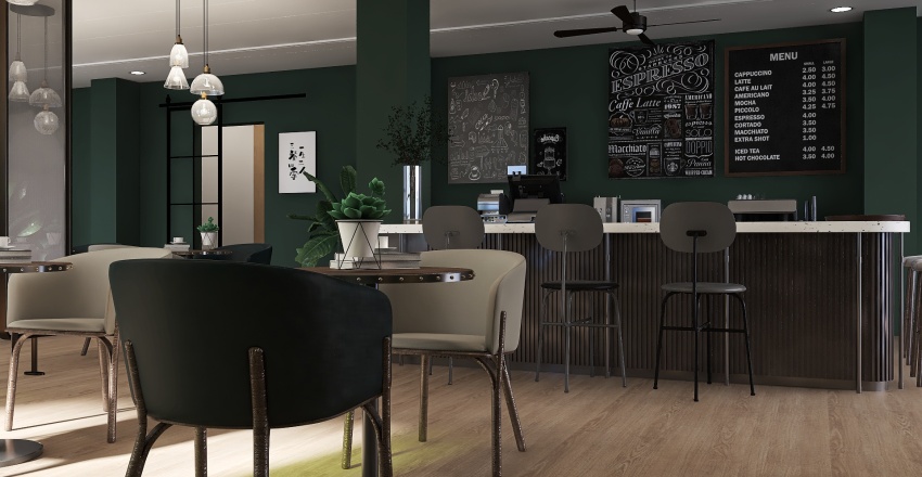 coffe 3d design renderings