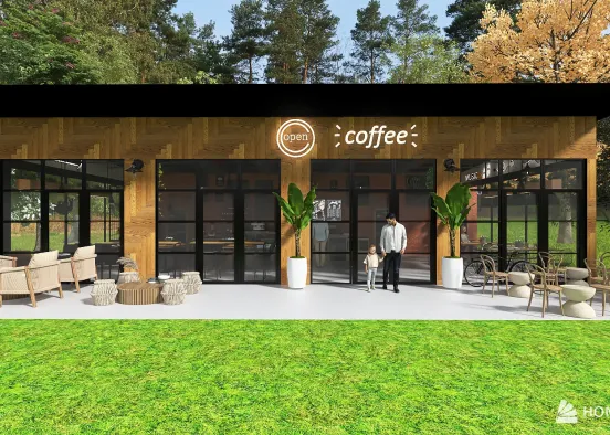 #CafeContest PARK CAFE Design Rendering