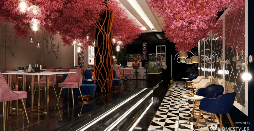 #CAFE CONTEST - COFFEE & TREATS CAFE 3d design renderings