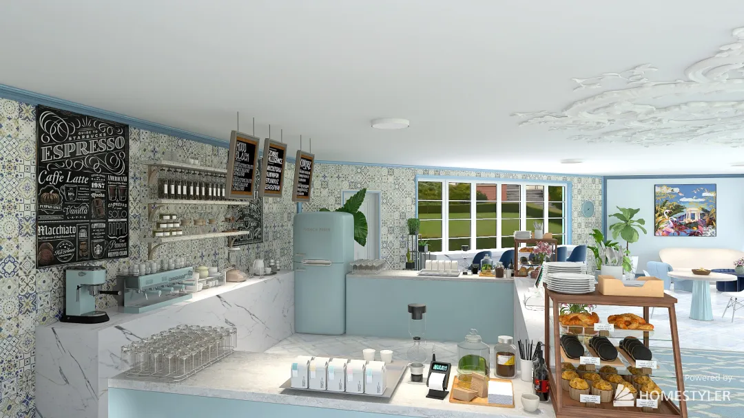 Cafe #CafeContest 3d design renderings