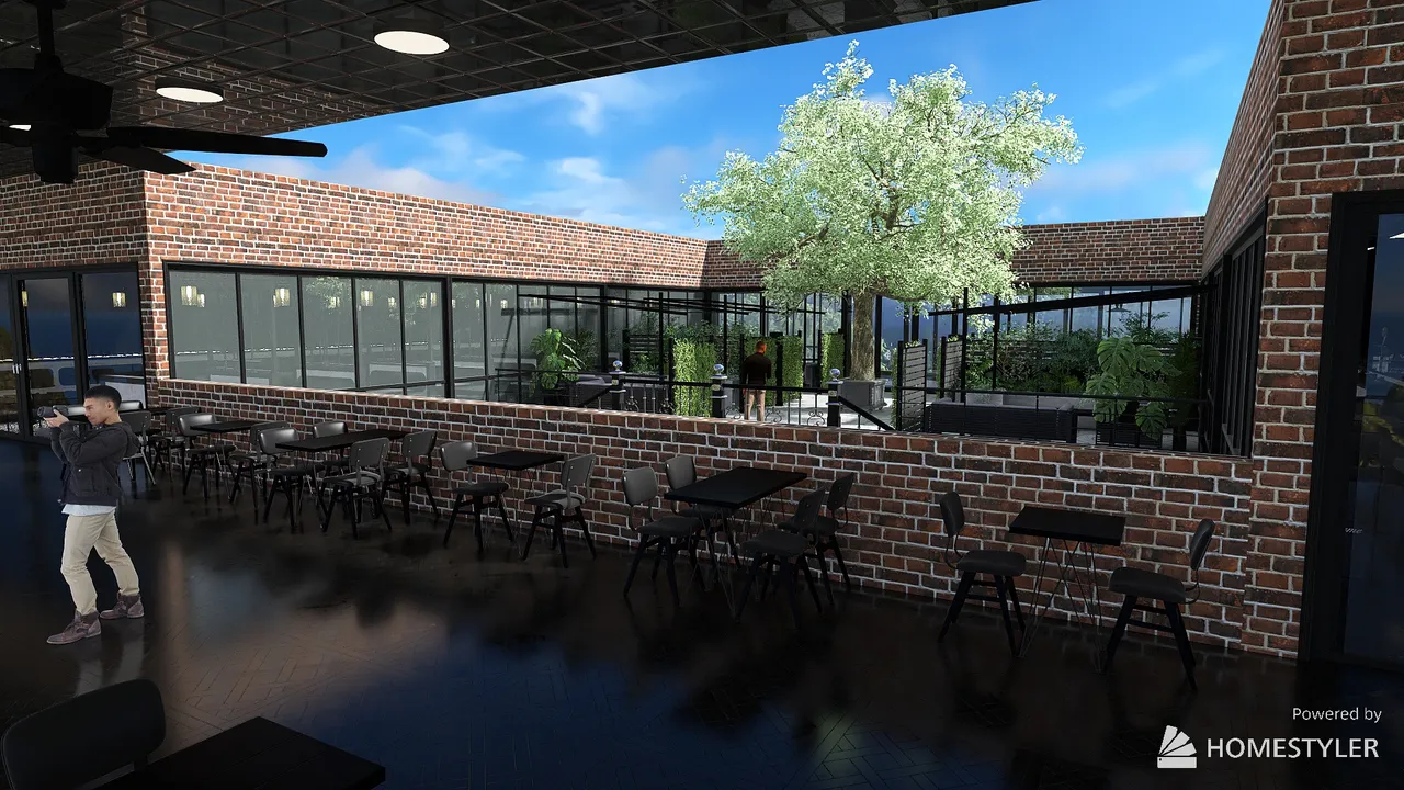 Terrace 3d design renderings