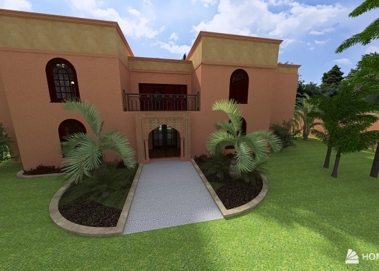 Moroccan Villa Design Rendering