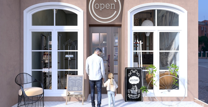 #CafeContest /Family cafe/ 3d design renderings