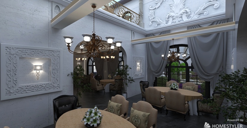 #CafeContest - restoran-cafe 3d design renderings
