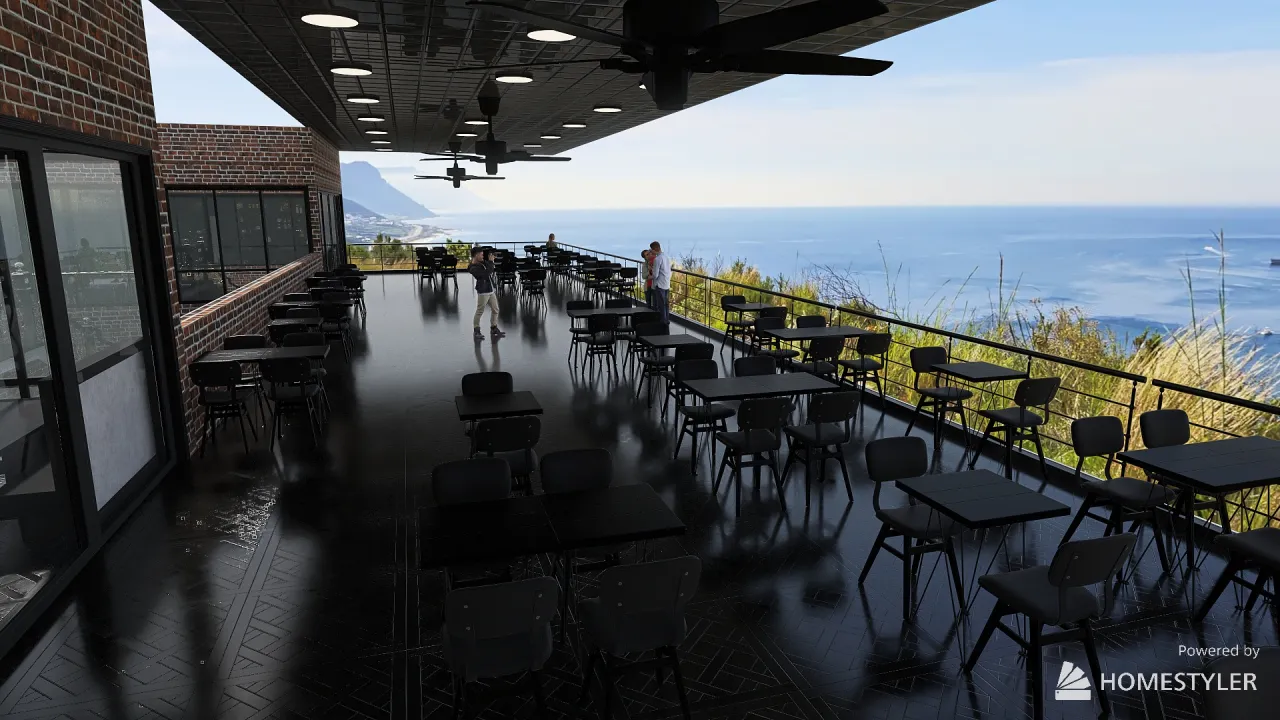 Terrace 3d design renderings