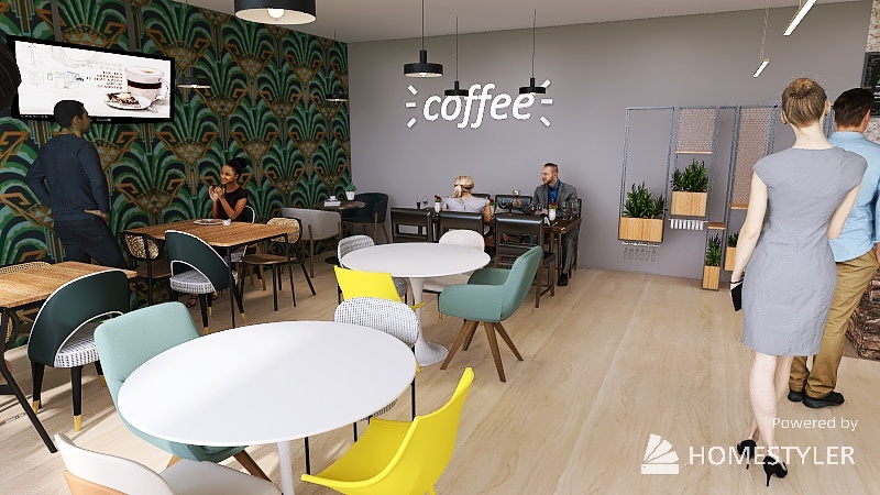 CAFE 3d design renderings