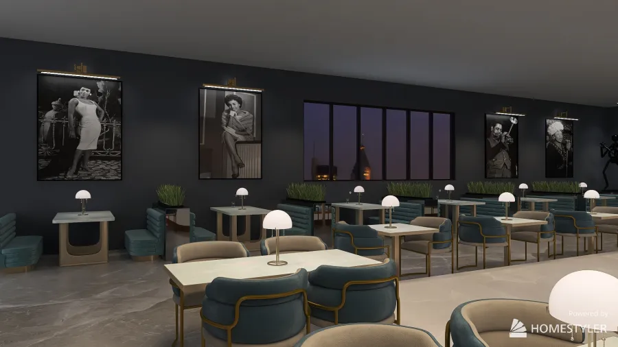 #CafeContest Jazz Cafe 3d design renderings