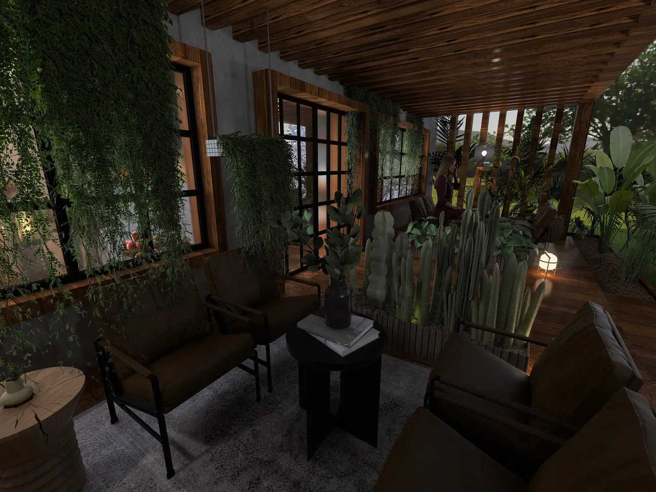 #CafeContest - A Very Green Place 3d design renderings