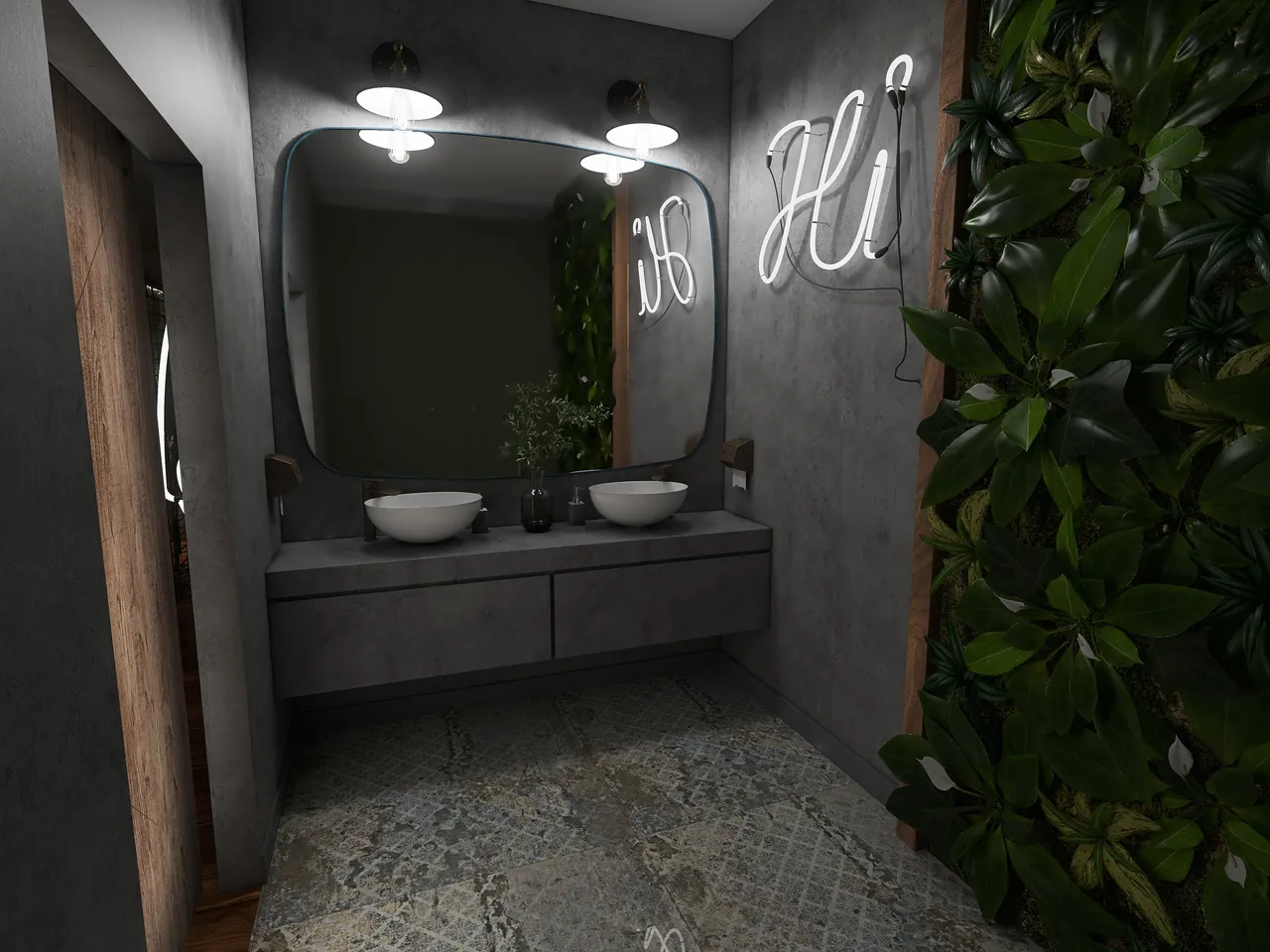 Bathroom 3d design renderings