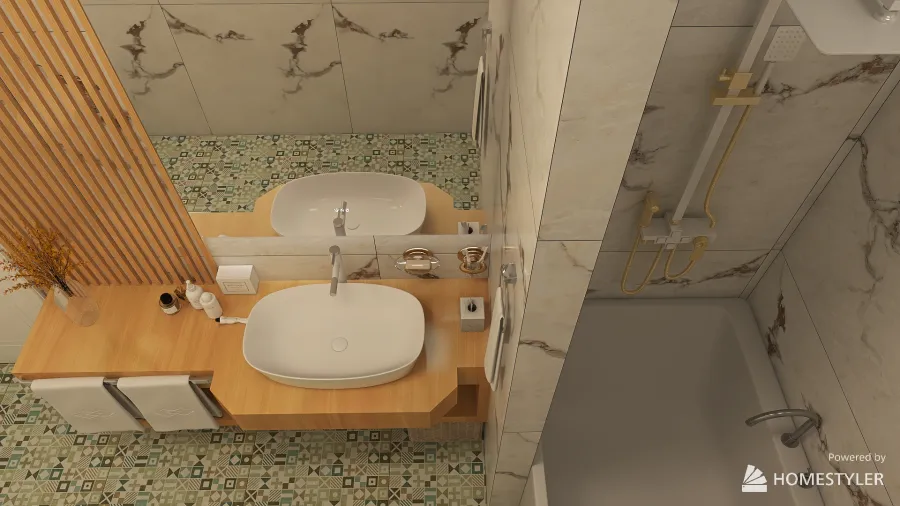 small bathroom 3d design renderings