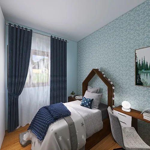 SecondBedroom 3d design renderings