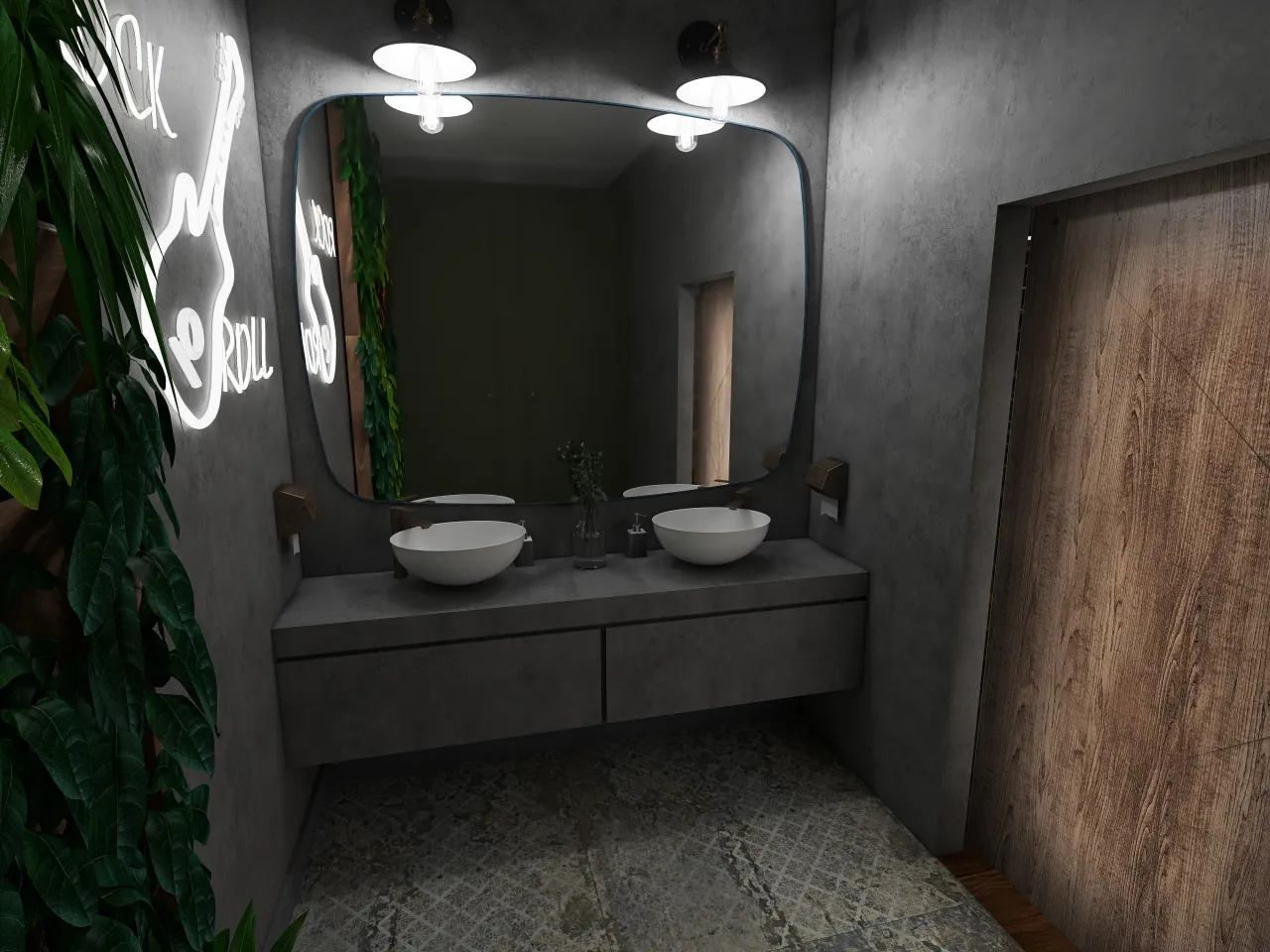 Bathroom 3d design renderings